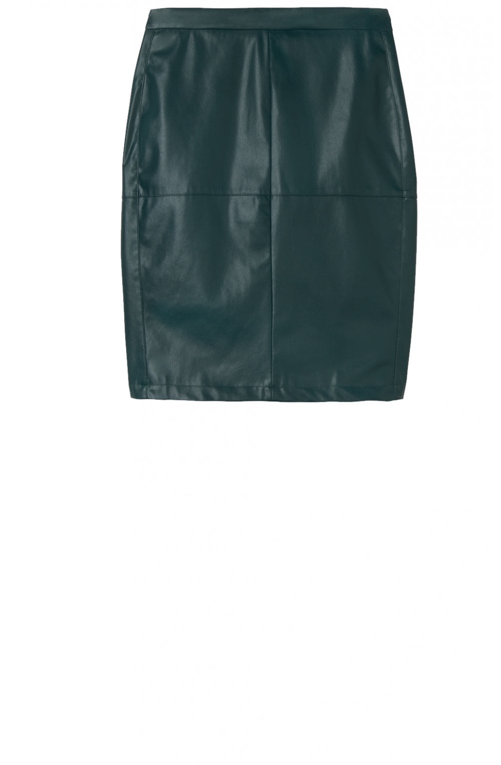 Black Faux Leather Skirt