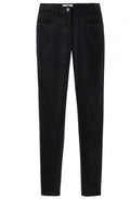 Black Fine Velvet Trousers
