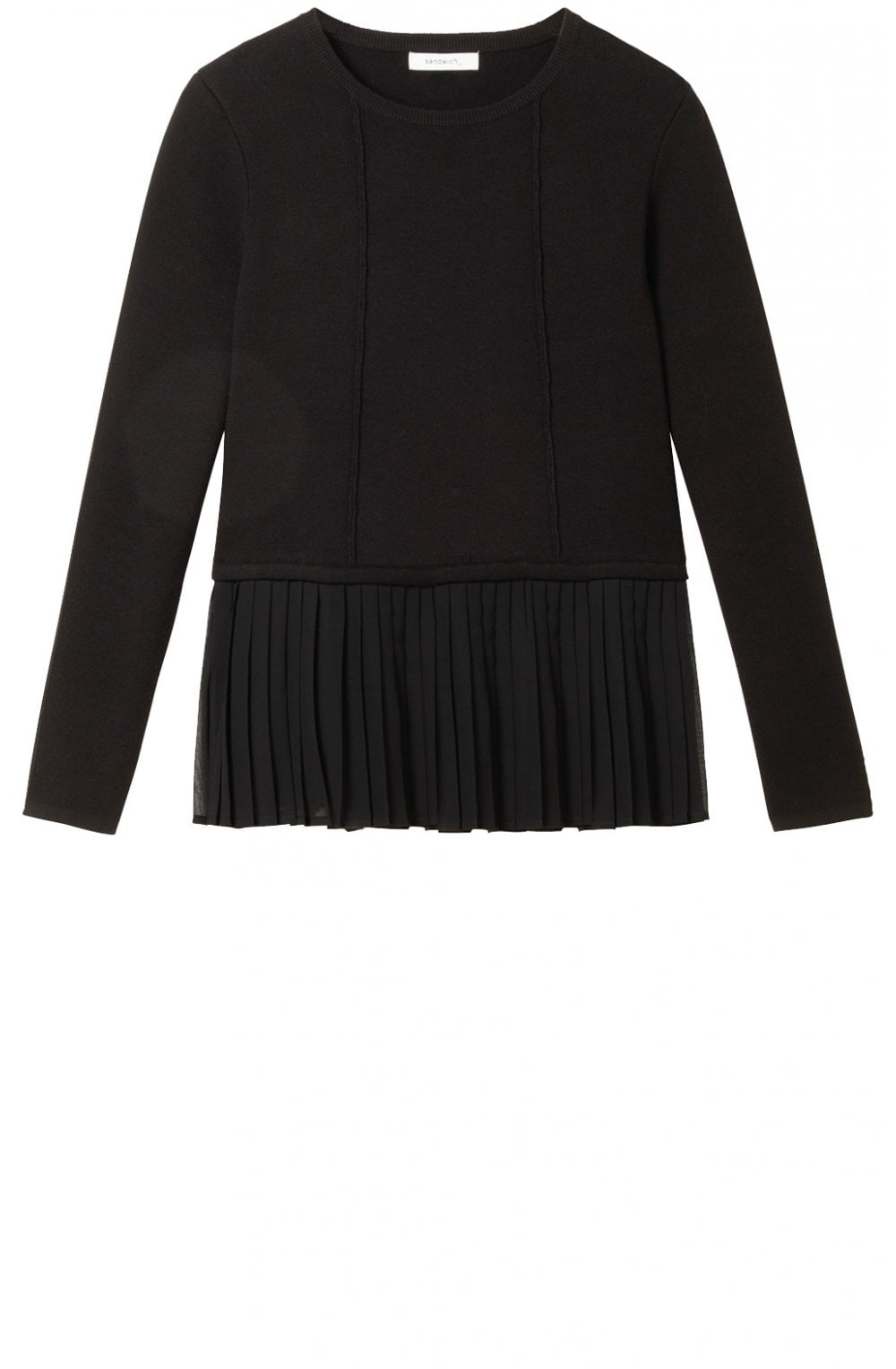 Black Layered Effect Jumper