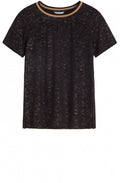 Black Metallic T Shirt