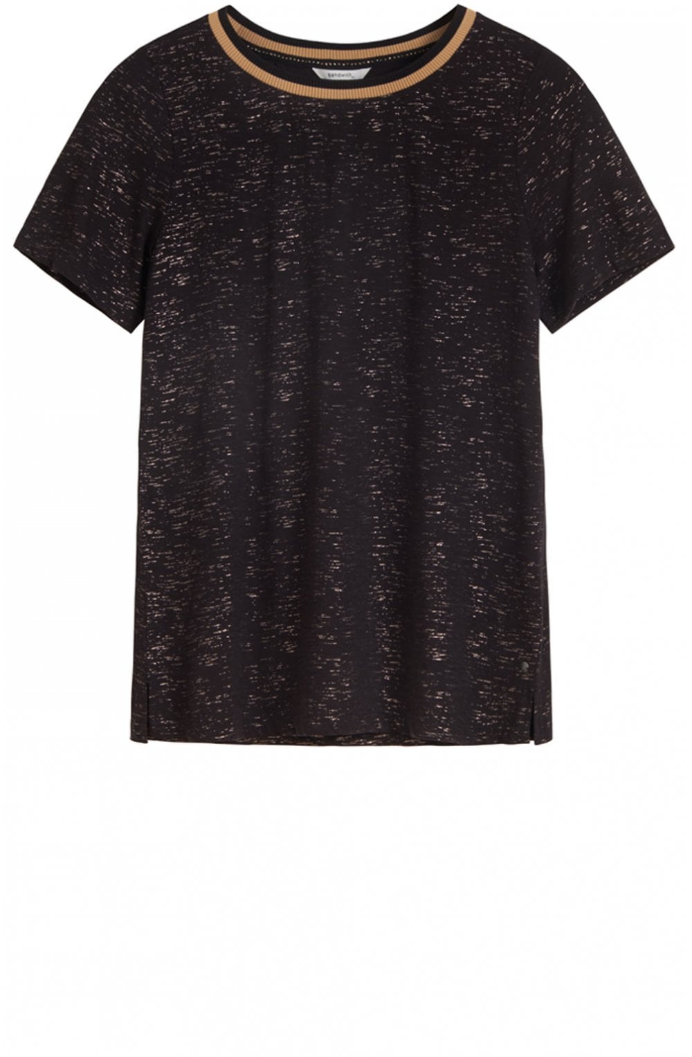 Black Metallic T Shirt