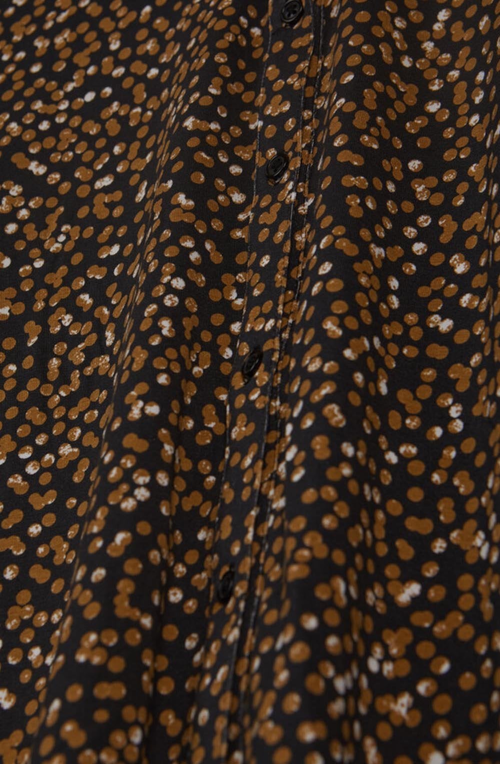Black Mustard Polka Dot Shirt