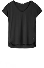 Black Silky Front Top