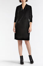 Black Velvet Long Sleeve Dress