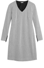 Black & White Patterned Dress