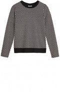 Black & White Patterned Jumper