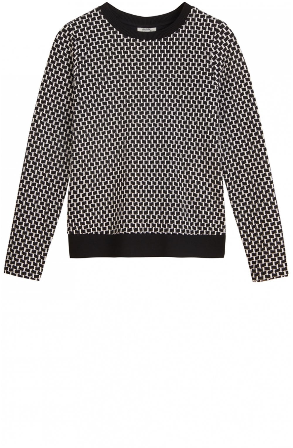 Black & White Patterned Jumper
