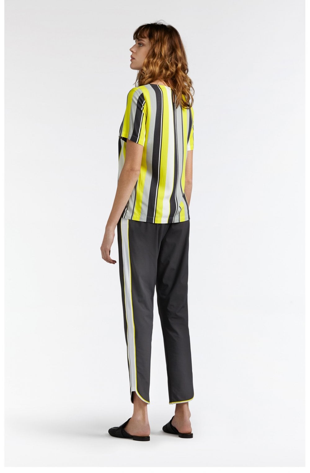 Blazing Yellow Striped Blouse