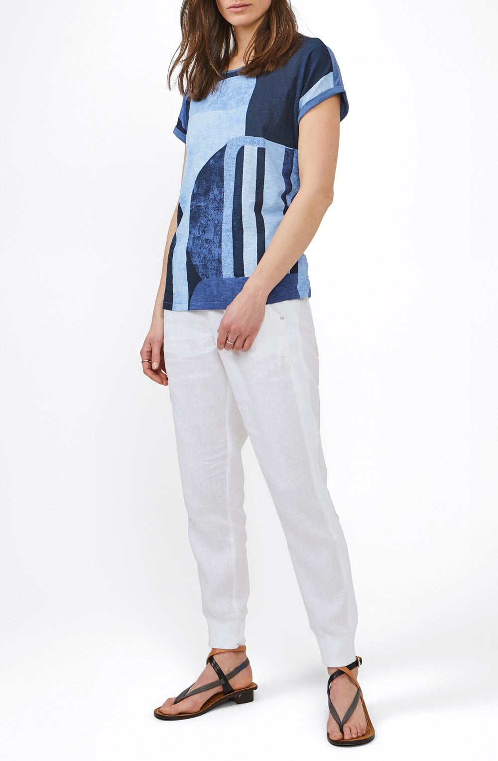Blue Bold Design T Shirt