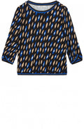 Blue Bold Print Blouse