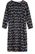 Blue Bold Print Dress