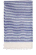 Blue & Cream Striped Scarf
