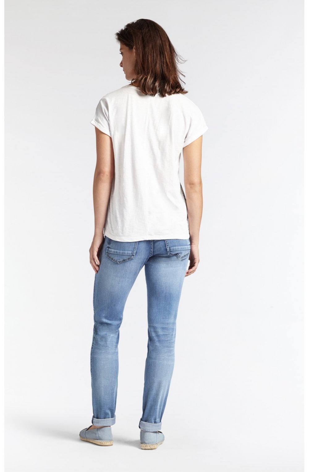 Blue Denim Slim Leg Jeans