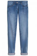 Blue Denim Slim Leg Jeans