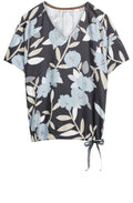 Blue Floral Blouse