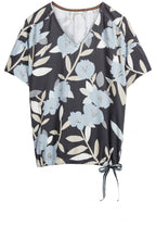 Blue Floral Blouse