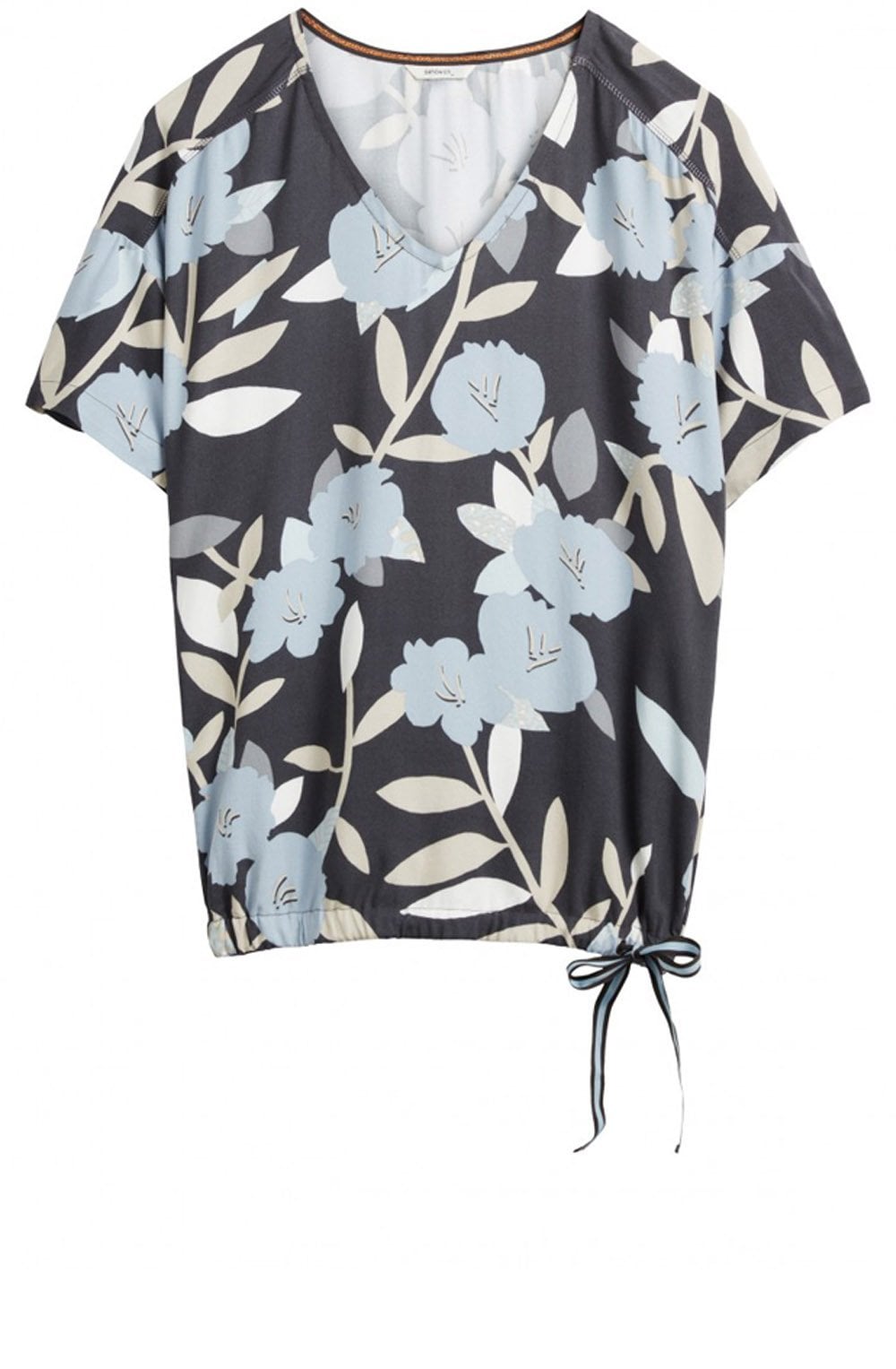 Blue Floral Blouse