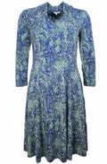Blue & Green Patterned Dress