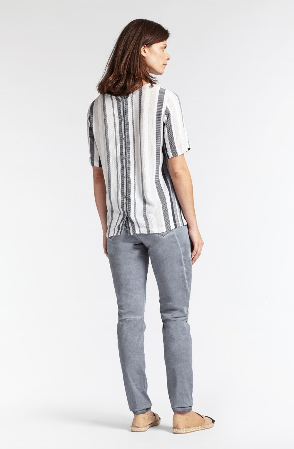 Blue Grey Slim Leg Jeans