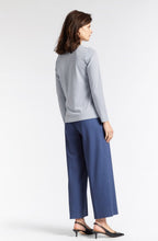 Blue Grey Striped Top