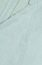 Blue Haze Linen and Contrast Jersey Dress