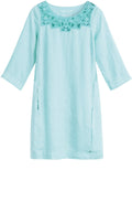 Blue Haze Linen Shift Dress