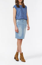 Blue Patterned Blouse