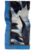 Blue Patterned Scarf