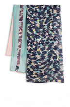Blue & Pink Patterned Scarf