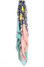 Blue & Pink Patterned Scarf