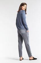 Blue Ribbed Knit Jumper