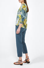 Blue Shadow Patterned Top