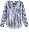 Blue Striped Blouse