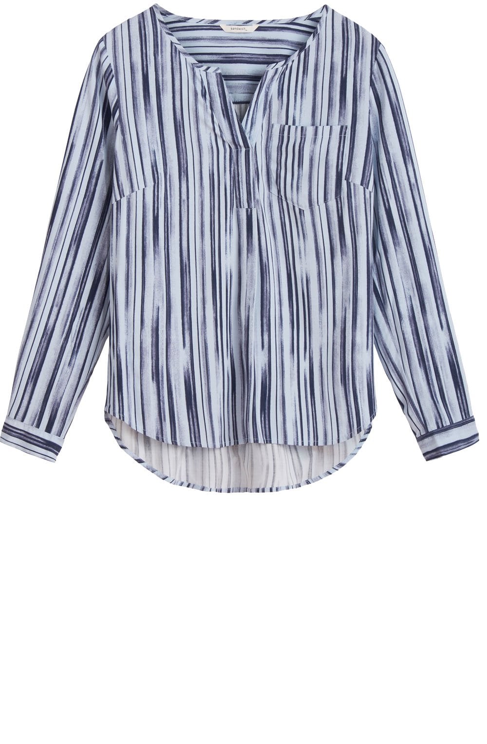 Blue Striped Blouse