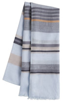 Blue Striped Scarf