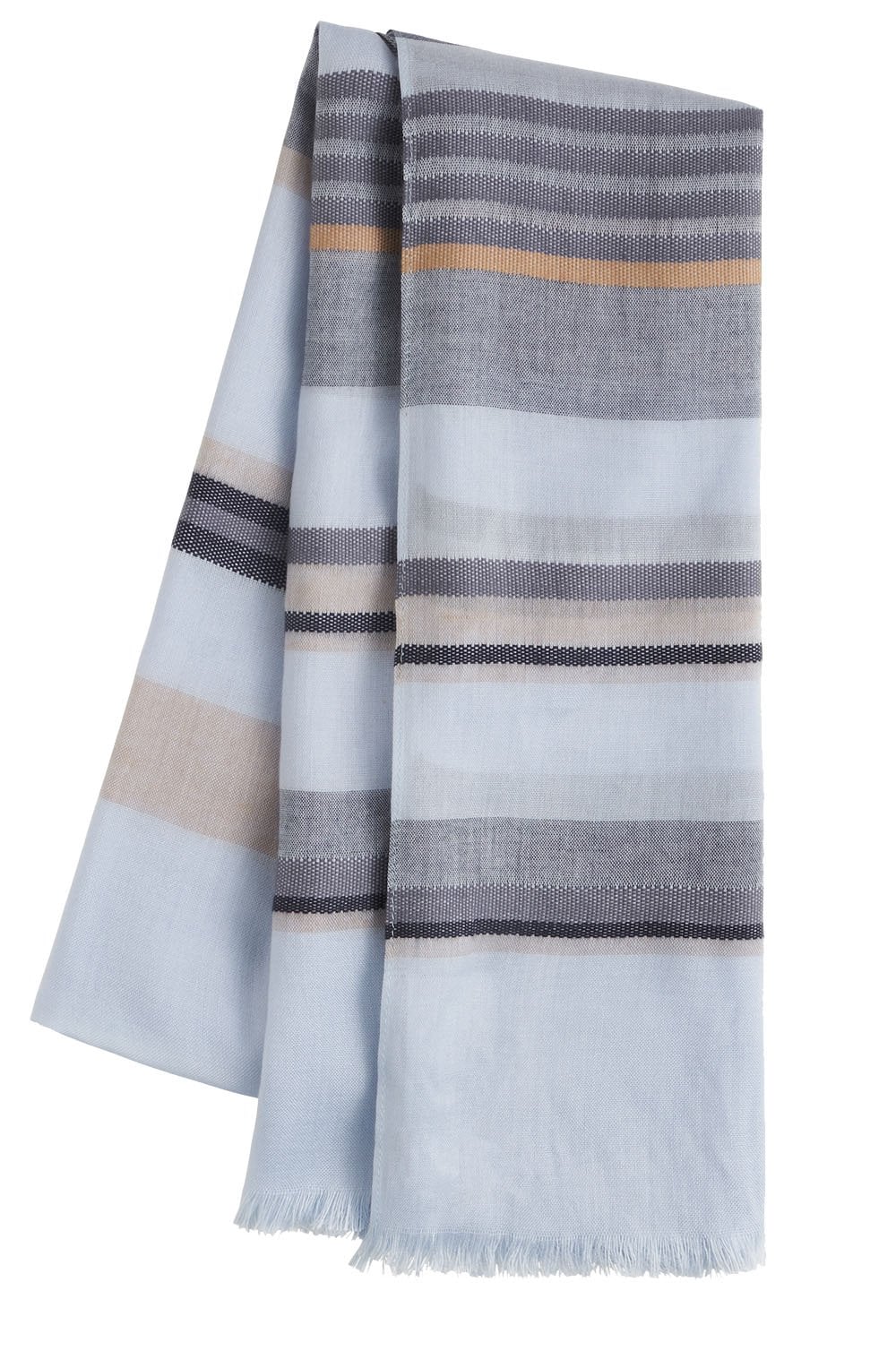 Blue Striped Scarf