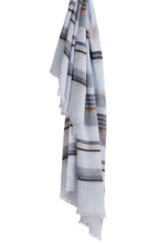Blue Striped Scarf
