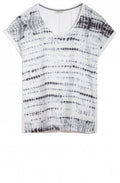 Blue Tie Dye Effect T Shirt