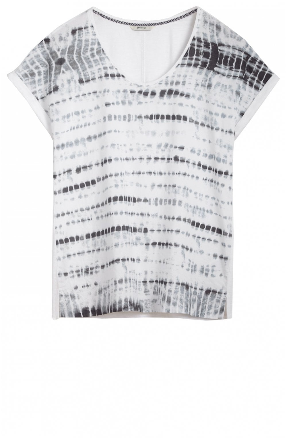 Blue Tie Dye Effect T Shirt
