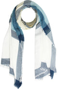 Blue & White Scarf