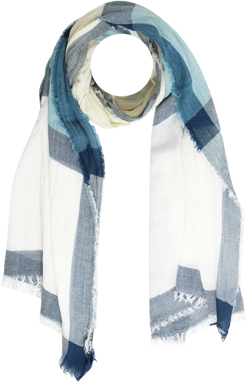 Blue & White Scarf