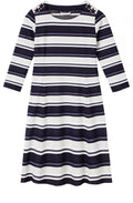 Blue & White Striped Dress