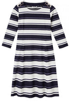 Blue & White Striped Dress