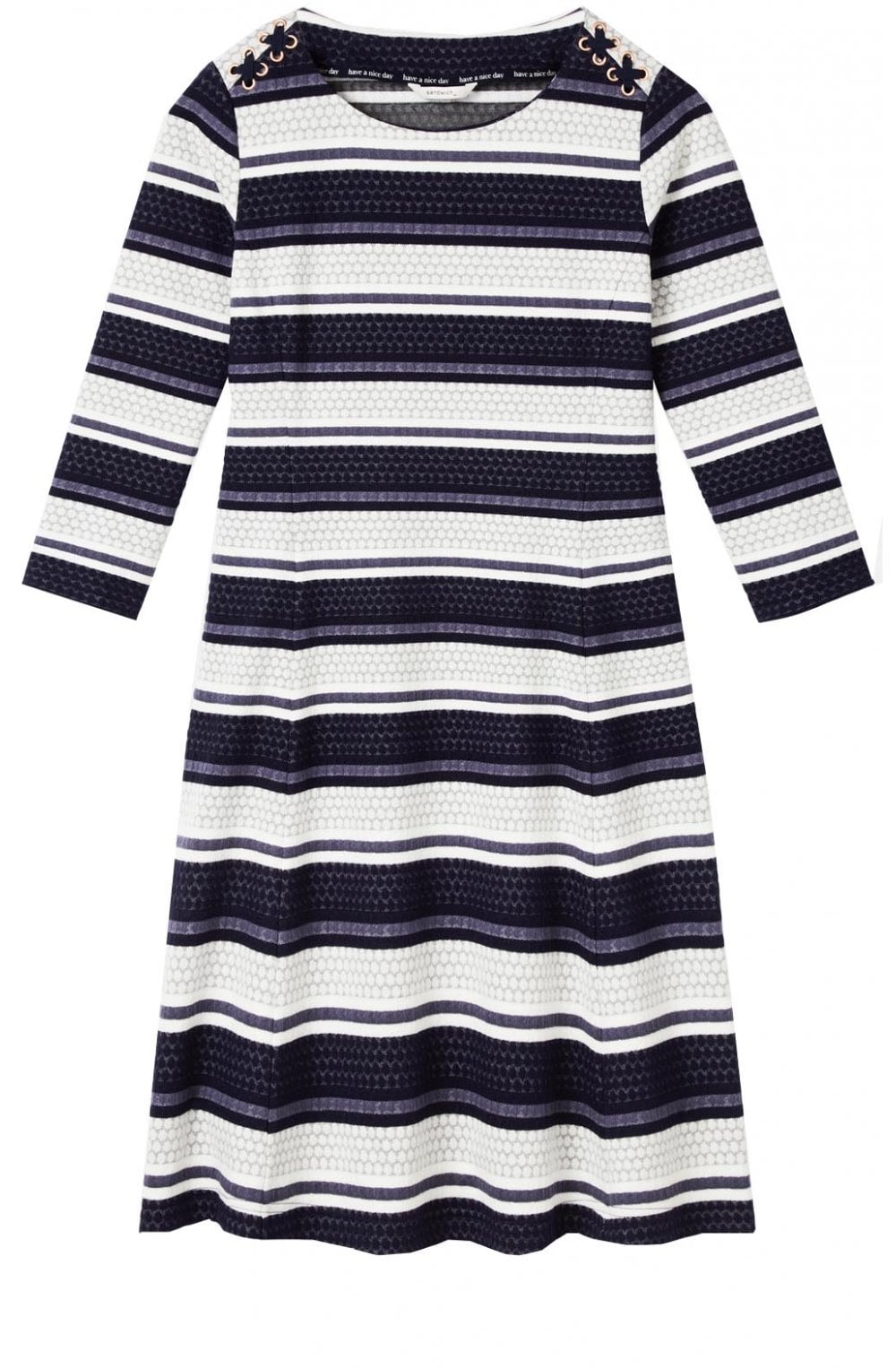 Blue & White Striped Dress