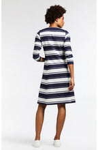 Blue & White Striped Dress