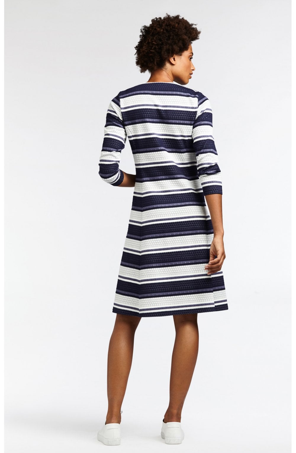 Blue & White Striped Dress