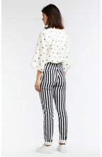 Blue & White Striped Jeans
