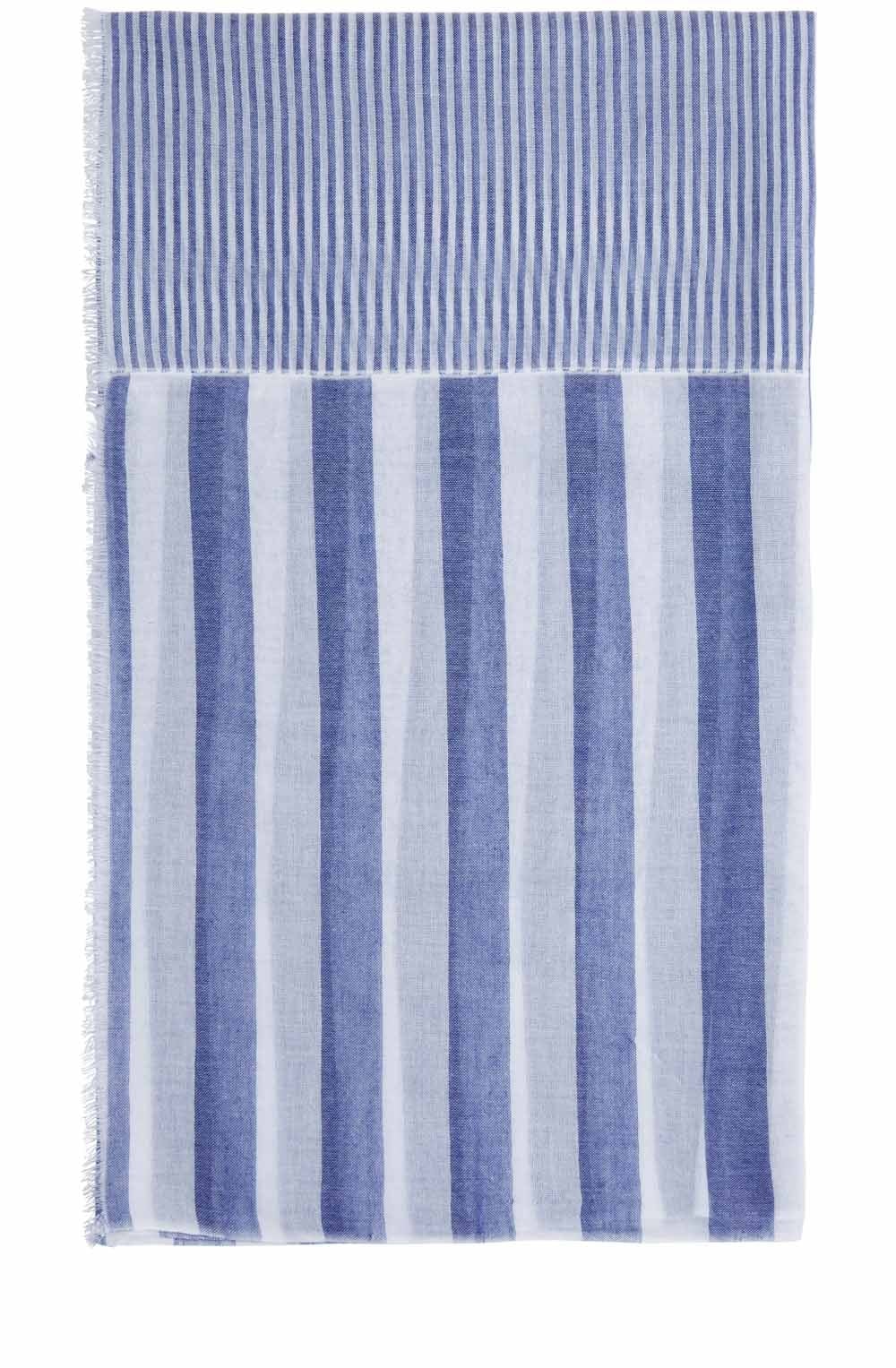 Blue & White Stripes Scarf