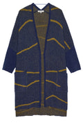Blueprint Long Cardigan With Stripes