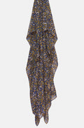 Blueprint Patterned Scarf
